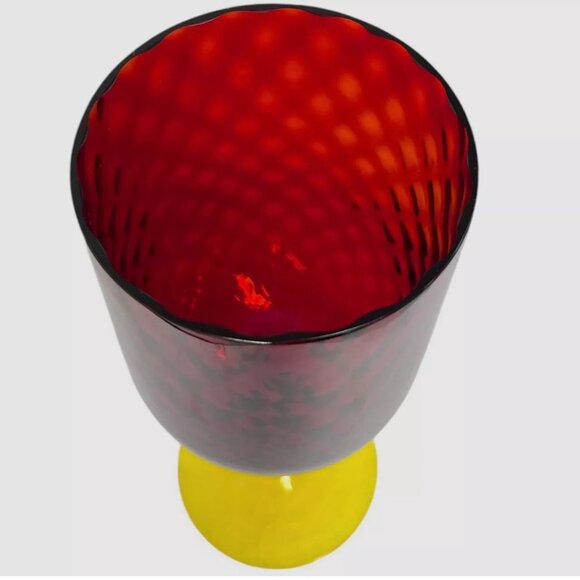 NEW DESIGNER DOLCE & GABBANA CASA MURANO CARETTO RED WINE WATER GLASS GOBLET - Picture 4 of 5